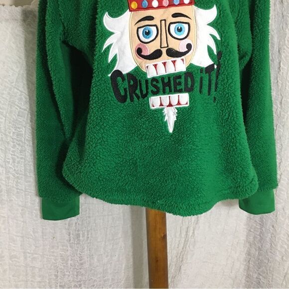 Briefly Stated Christmas Nutcracker Green Sweater Size XL - Picture 5 of 10